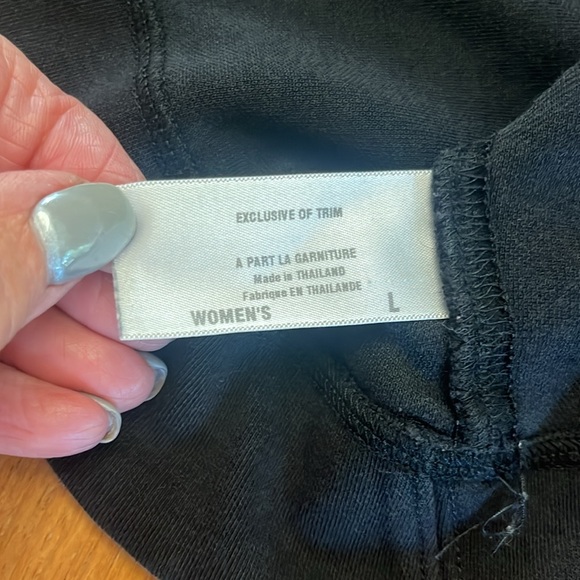 Patagonia Organic Cotton Blend Black Long Sleeve Top, Cropped Length, Size L - Picture 12 of 12